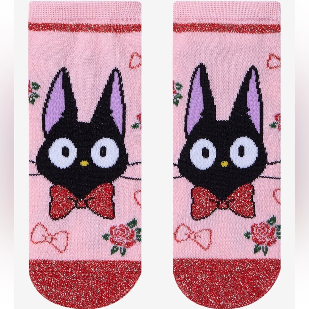 Studio Ghibli Kiki’s Delivery Service‎ Jiji Glitter No Show Socks Hot Topic